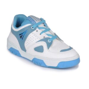Force 10 Men White & Blue Duplay Sports Shoes