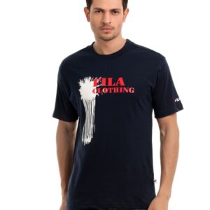Fila Men Navy Blue T-shirt