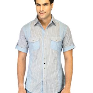 United Colors of Benetton Men Stripes White Shirts