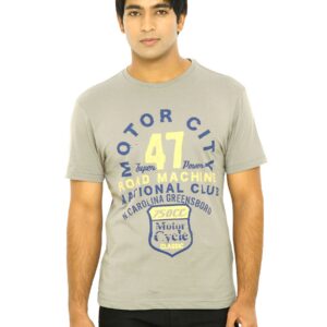 Wrangler Men Motor City Grey T-Shirts