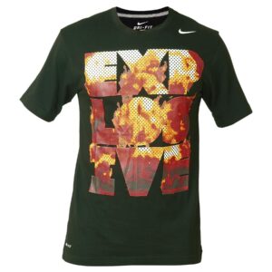 Nike Men As Explovise Black T-Shirts