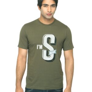 Mark Taylor Men Printed Olive T-shirt
