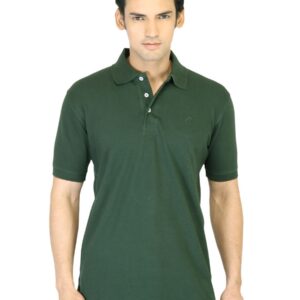 Proline Men Green Polo T-Shirt