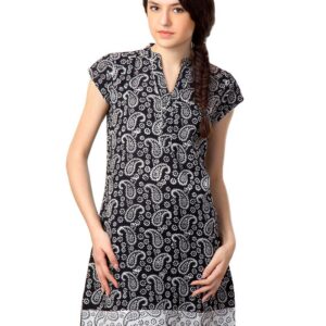 Alma Women Black Kurta
