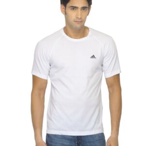 ADIDAS Men Aess Crew White T-shirt