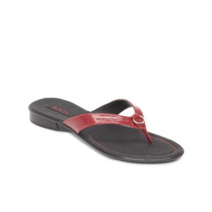 Rocia Women Red & Black Sandals