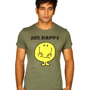 Mr.Men Men's Mr.Happy Grey T-shirt
