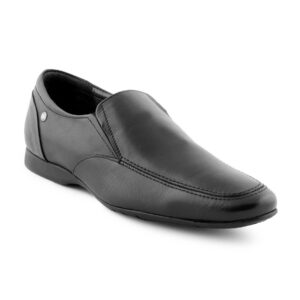 Enroute Men Leather Black Formal Shoes