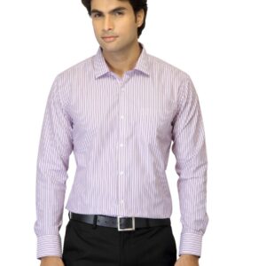 John Miller Men Striped Purple Shirt