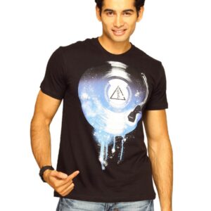 Free Authority Men's Melting Records Black T-shirt