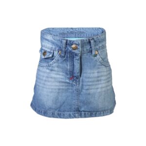 Palm Tree Kids Girl Washed Blue Skirts