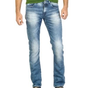 Spykar Men Washed Blue Jeans