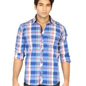 Highlander Men Check Blue Shirt