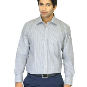 John Miller Men Striped Black Shirt