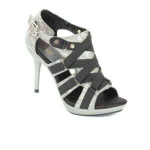 Catwalk Women Grey & Black Heels