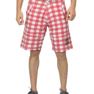 Proline Red & White Checked Shorts
