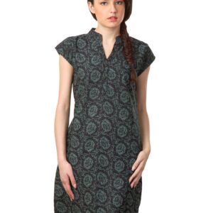 Alma Women Black Printed Kurta