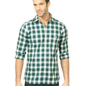 U.S. Polo Assn. Men Check Green Shirt