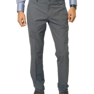 United Colors of Benetton Men Solid Grey Trousers