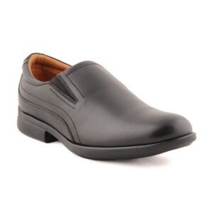 Franco Leone Men Black Semi-Formal Shoes