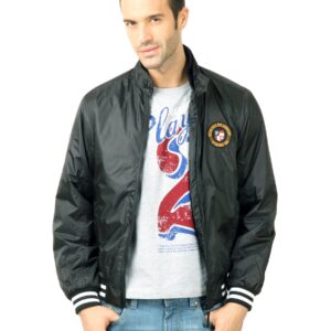 U.S. Polo Assn. Men Solid Black Jacket