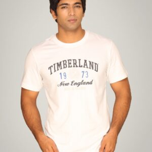 Timberland Men's Linear Logo White T-shirt