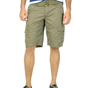 Status Quo Men Solid Olive Shorts