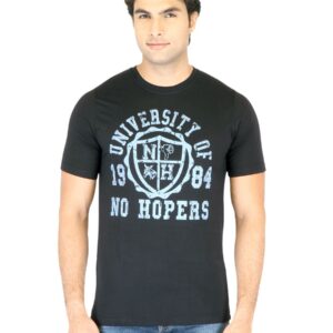 Mark Taylor Men Black Printed T-shirt