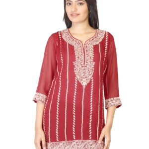 Aneri Women Roshani Red Kurta