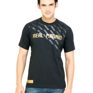 ADIDAS Men Printed Black Tshirts
