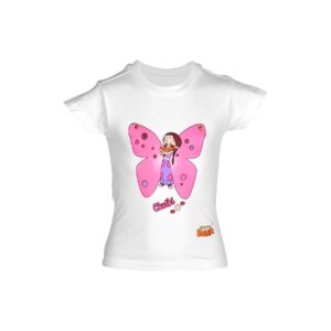Chhota Bheem Kids Girl Chutki Butterfly White Tshirt