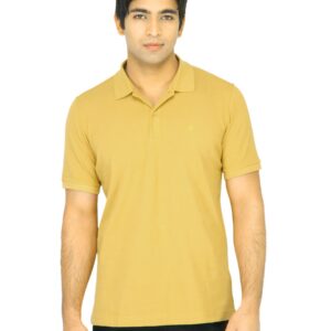 United Colors of Benetton Men Solid Yellow TShirt