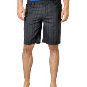 Quiksilver Men Striped Black Shorts