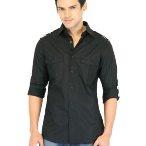 United Colors of Benetton Men Light Winters Black Shirts