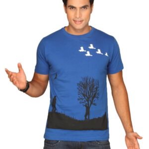 Inkfruit Men's Evening Music Royal Blue T-shirt