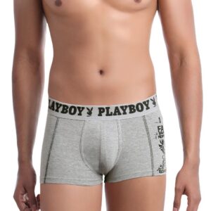 Playboy Men Crocker Grey Trunks