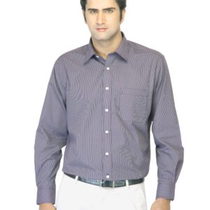 John Miller Men Striped Purple Shirt