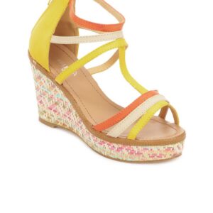 Cobblerz Women Yellow & Orange Sandals