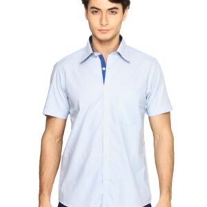 Indigo Nation Men Plain Shirt Blue Shirts