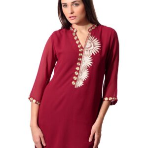Aneri Women Red Kurtas