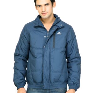 ADIDAS Men Solid Blue Jackets