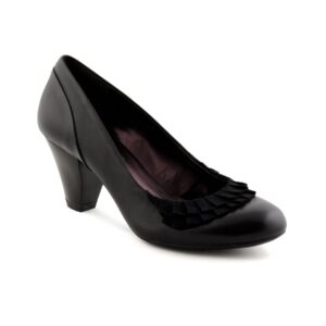 Clarks Women Aerial Flower Black Heels