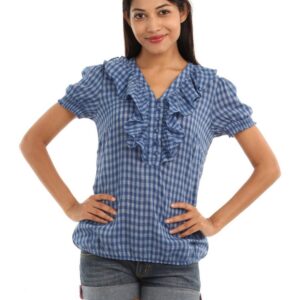 Wills Lifestyle Women Blue Top