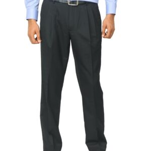 Van Heusen Men Classic Pleated Black Trousers