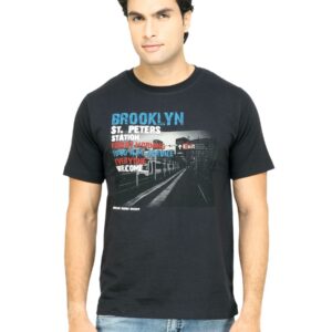 Locomotive Men Printed Black T-shirt