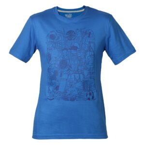 Nike Men Printed Blue T-shirt