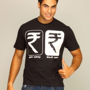 Tantra Men's Rupee Black T-shirt