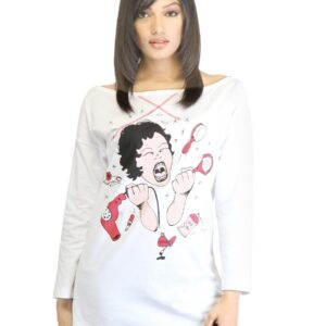 United Colors of Benetton Women White Printed Top