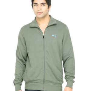 Puma Men Solid Olive Sweatshirt
