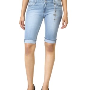 Jealous 21 Women Washed Light Blue Capris